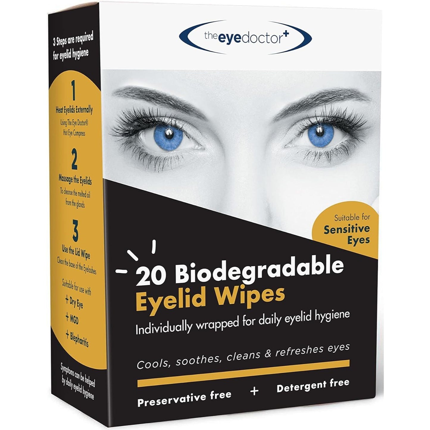 Eye Doctor - Biodegradable Lid Wipes (20 pack)