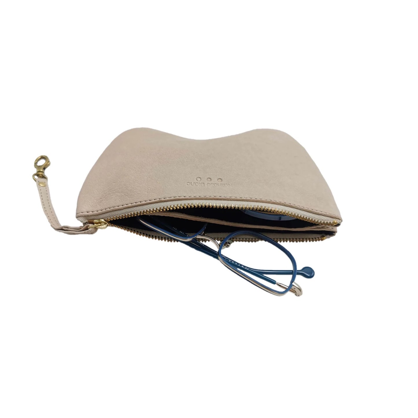 Nathalie Blanc - Leather Zipped Double Pouch